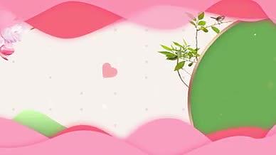 粉红浪漫女神三八妇女节促销爱心粒子循环视频的预览图